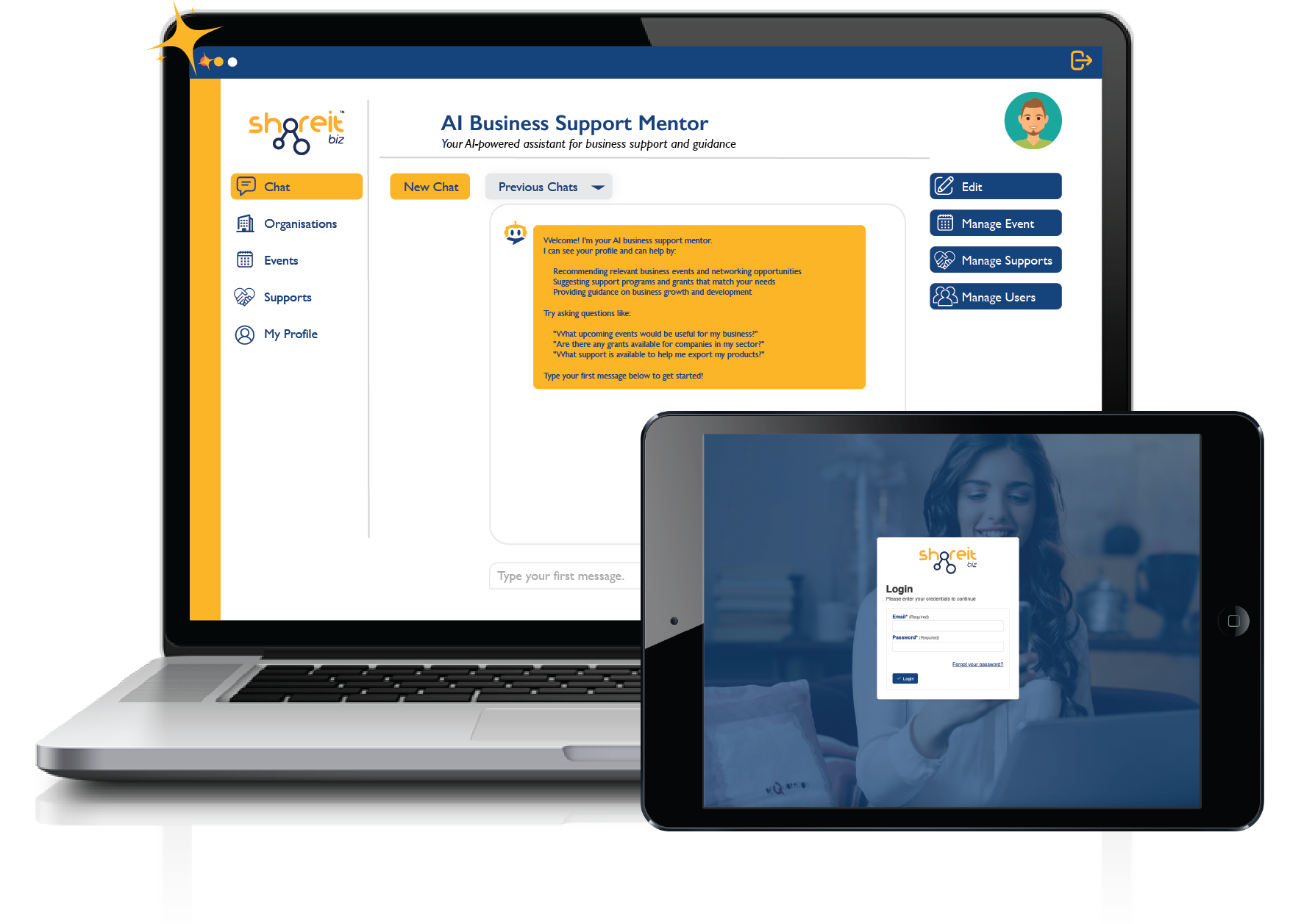 AKIVA platform preview shown across devices